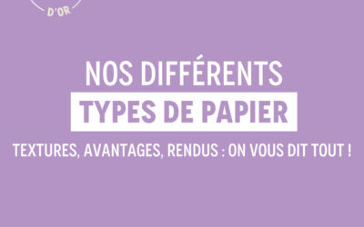 Les différents types de papier pour l’impression